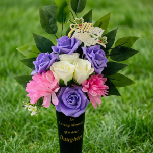Cone artificial grave flowers