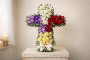 Symbolism of Cross Funeral Tributes