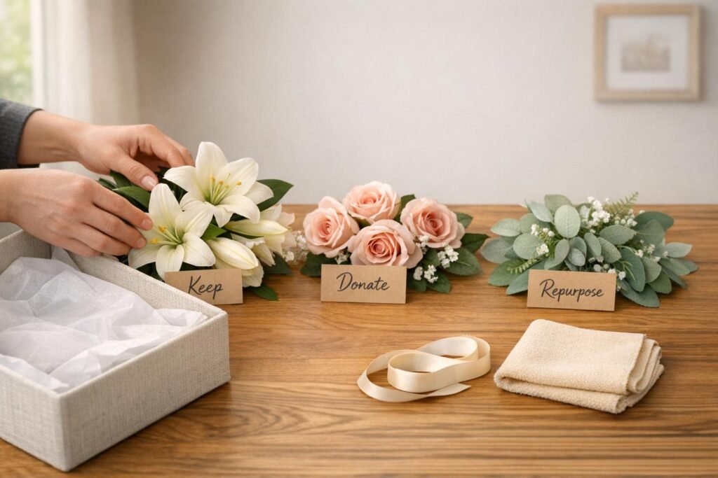 What to Do With Artificial Flowers After the Funeral Service
