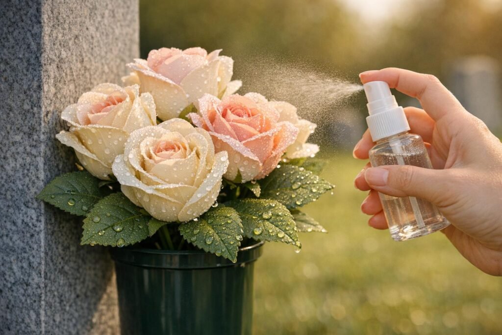 Artificial Flowers for Graves: Preventing Damage
