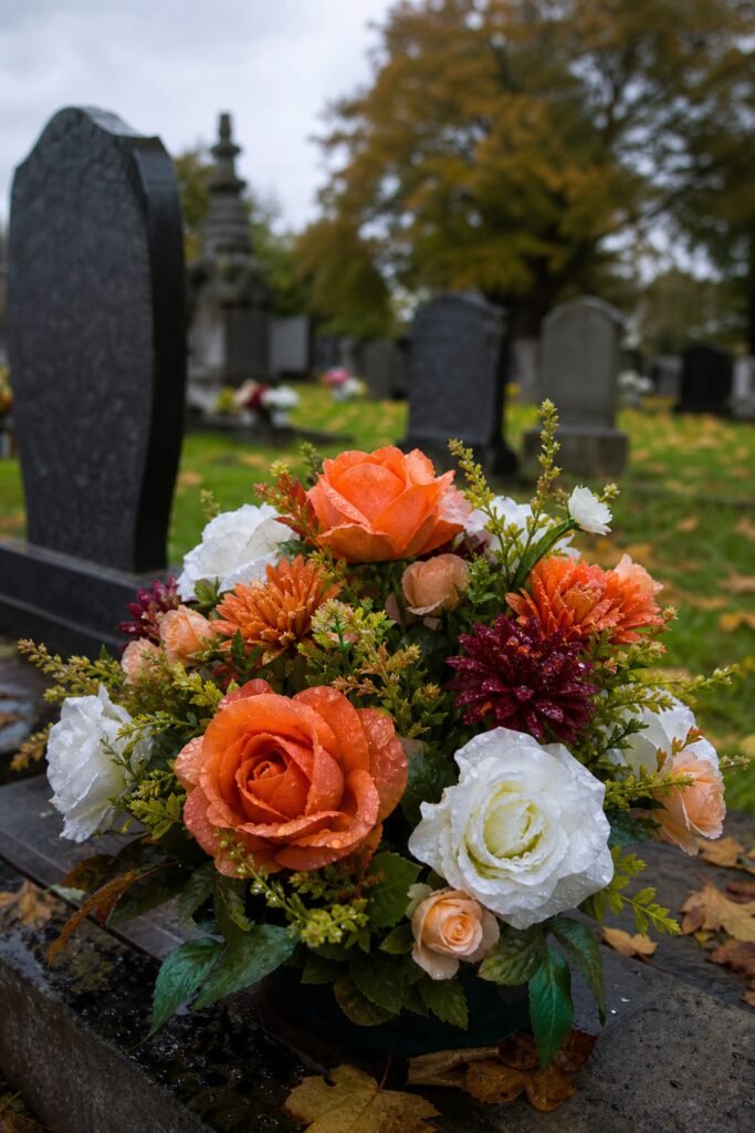 artificial flowers for graves uk 1