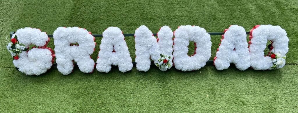 Grandad custom flower letters catford
