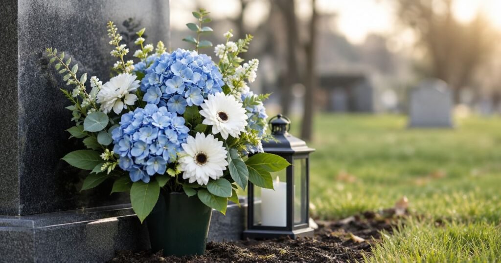 Best artificial flowers for a grandad's grave in 2026