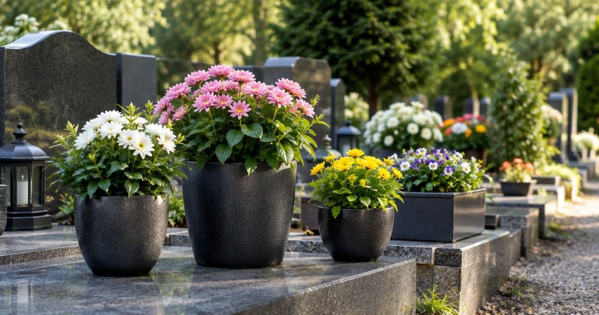 Priority diagram for choosing a grave flower pot, from plot rules to visiting routine