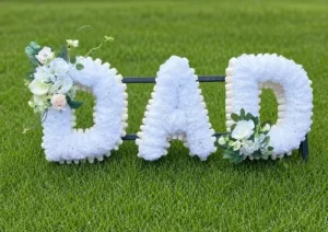 artificial funeral flowers tribute